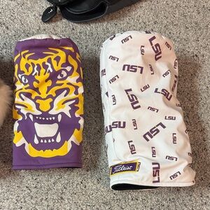 Titleist Purple and Yellow Tiger Golf Headcovers